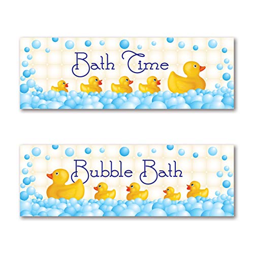 š̤ۡѡ̤ʡAdorable bath time and Bubble Bath Rubber Ducky Posters ; Perfect for any kid 'sХ롼; 218?x 6ץȥݥ