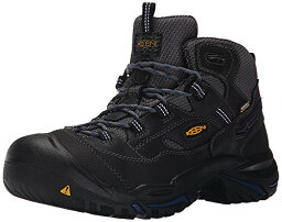 【中古】【未使用・未開封品】KEEN Utility ? メンズ ブラドック ミッド(ソフトトウ)防水ワークブーツ US サイズ: 9 カラー: ブラック