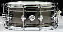 【中古】【未使用・未開封品】DW Design Series Black Nickel over Brass Snare Drum 14x6.5 Inch