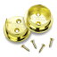 š̤ۡѡ̤ʡ(Polished Brass) - Nuk3y Heavy Duty Metal Steel Closet Pole Socket Set 2.5cm - 1.3cm (Polished Brass)