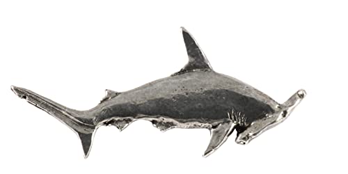 【中古】【未使用・未開封品】クリエイティブピューターDesigns、ピューターHammerhead Shark手作り海水魚ラペルピンブローチ、s118