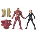 【中古】【未使用・未開封品】Captain America Iron Man vs Black Widow Action Figure