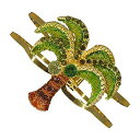 【中古】【未使用・未開封品】オリーブPalm Treeバングル(ゴールドメッキハンドペイントクリスタルブレスレット夏ビーチオーシャンジュエリーrsn2265ol...