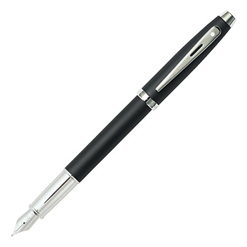 HITACHI - 【中古】【未使用・未開封品】Sheaffer 100 ニッケルトリム万年筆 細字ペン先 マットブラックキャップ&バレル (E0931743-30)