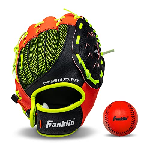 【中古】【未使用・未開封品】Franklin Sports 22850 9 in. Neo-Grip Teeball Gloves Red - Right Handed