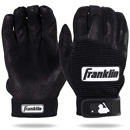 【中古】【未使用・未開封品】(Adult Medium, Black/Black) - Franklin Sports MLB Pro Classic Baseba..