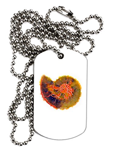 【中古】【未使用・未開封品】TooLoudノーチラス号化石水彩大人用犬タグチェーンネックレス