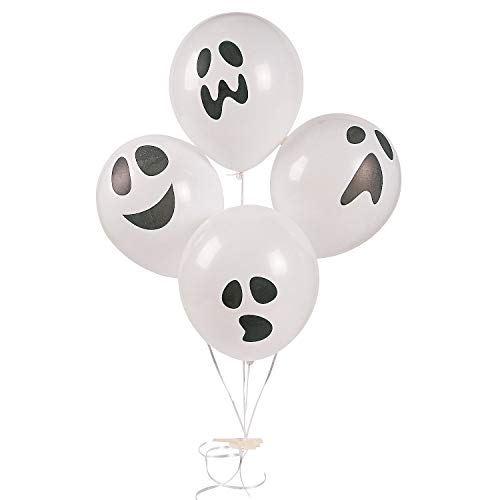 【中古】【未使用 未開封品】Latex Halloween Ghost Party Balloons - 48 pieces