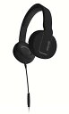 【中古】【未使用 未開封品】Maxell 290103 Comfort Fit Solids Headphones with Tangle-Free Flat Cable and In-Line Microphone - Black