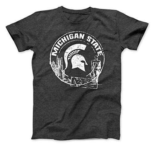 【中古】【未使用・未開封品】ミシガン州状態大学Spartan Passport UltraソフトTシャツ???Printed In East Lansing , Michigan M