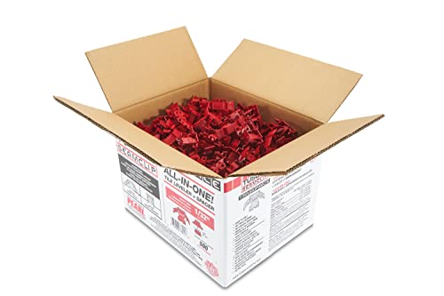【中古】【未使用・未開封品】Tuscan Seamclipレッド500?pcボックス# tsc500rのタイルが3?/ 8?