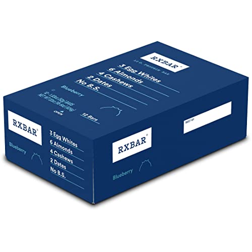 【中古】【未使用・未開封品】RXBAR Whole Food Protein Bar, Blueberry, 1.83 Ounce (Pack of 12) by RXBAR