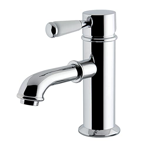 Kingston Brass KS7411DPL Paris Single Handle Lavatory Faucet with Brass Pop-Up, Polished Chrome