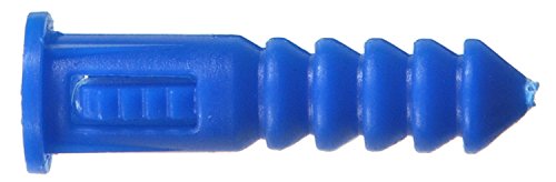 Hillman Fasteners 370329壁アンカー、ブルーリブプラスチック、8???10???12?x 1???1?/ 4-in。、100-pk。 370329