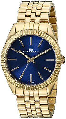 【中古】【未使用・未開封品】Oceanaut レディース Oc7411アナログ表示クォーツゴールドウォッチ 青