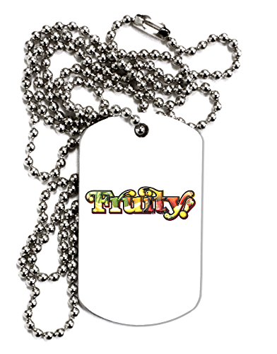 其它 - 【中古】【未使用・未開封品】TooLoud Fruityテキスト大人用犬タグチェーンネックレス