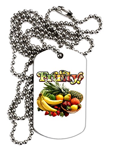 【中古】【未使用・未開封品】TooLoud Fruity Fruit Basket 2大人用犬タグチェーンネックレス