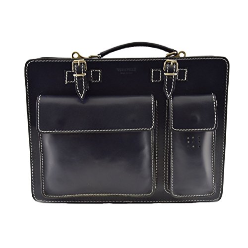 楽天AJIMURA-SHOP【中古】【未使用・未開封品】Made In Italy Leather Briefcase Color Blue - Business Bag