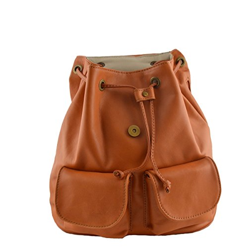 yÁzygpEJizMade In Italy Woman Leather Backpack Color Cognac - Backpack