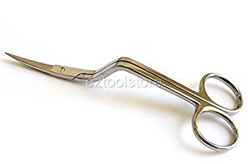 【中古】【未使用・未開封品】Mazbot 6インチ ベントハンドル カーブ刺繍シザー 機械刺繍に最適