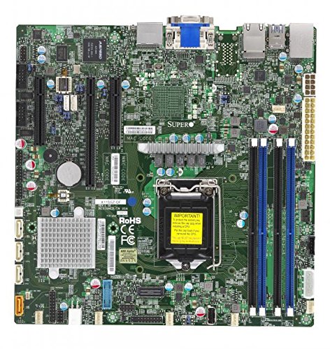 【中古】【未使用 未開封品】SUPERMICRO X11SSZ-QF - Motherboard - micro ATX - LGA1151 Socket - Q170 - USB 3.0 - 2 x Gigabit LAN - onboard graphics - HD Audio