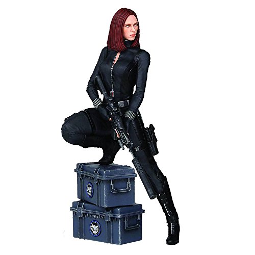【中古】【未使用 未開封品】Captain America The Winter Soldier Black Widow 9-inch Statue