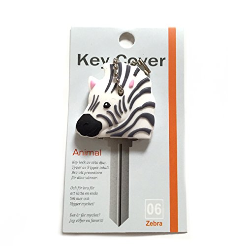 (Zebra) - Key Cover/Key Caps/Key Holder/Keycaps - Cute Animal Pet Faces (Zebra)