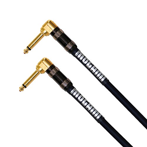 【中古】【未使用・未開封品】Mogami PLATINUM GUITAR-06RR Pedal/Effects Instrument Cable, Gold 1/4 TS Right Angle Plugs, 6 ft. by Mogami