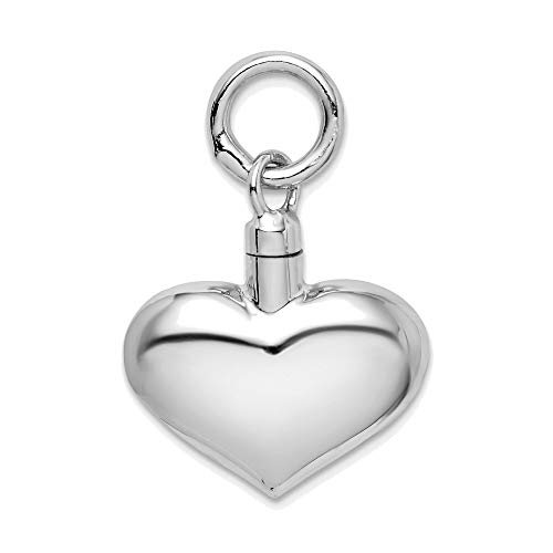 Other - 【中古】【未使用・未開封品】スターリングシルバーポリッシュPuffy Heartアッシュホルダーペンダント