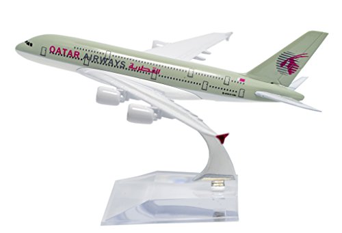 1:400 16cm Air Bus A380 Qatar Airways Plane Metal Aeroplane Model Plane Toy Plane Model