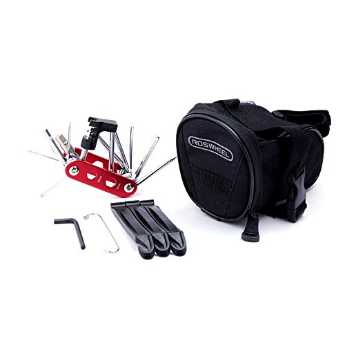 š̤ۡѡ̤ʡWOTOW Bike Repair Tool Kits Saddle Bag Bicycle Repair Set Cycling Under Seat Packs 14 in 1 Multi Function Tool Kit Chain Splitter