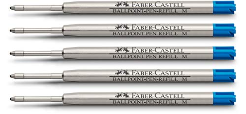 【中古】【未使用・未開封品】5?x Faber - CastellボールペンRefillミディアムブルー