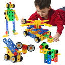 【中古】【未使用 未開封品】ETI Toys STEM Learning Original 101 Piece Educational Construction Engineering Building Blocks Set for 3, 4 and 5 Year Old Boys