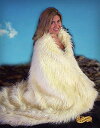 【中古】【未使用・未開封品】モンゴルシープスキンThrow BlanketプレミアムLong Hair Faux Fur with Minky Cuddleファー裏地byファーアクセント 5'x6' MTB