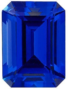 【中古】【未使用・未開封品】イミテーションカット サファイア ブルーストーン エメラルド形状 14.00×..