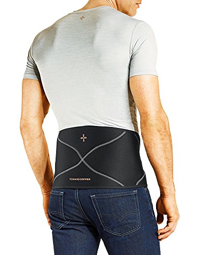 【中古】【未使用 未開封品】(Small/Medium, Black) - Tommie Copper Men 039 s Comfort Back Brace