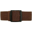 yÁzygpEJiz[DaLuca] Braided Nylon Perlon Watch Strap - Brown (PVD Buckle) : 20mm