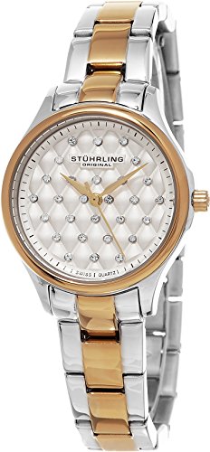 楽天AJIMURA-SHOP【中古】【未使用・未開封品】Stuhrling Original Women 's 783.03?Symphony Swiss Quartz Crystal AccentedステンレススチールLink Bracelet Watch