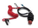 【中古】【未使用・未開封品】ITACO Boat Motor Engine Kill Stop Switch & Safety Lanyard 6E9-82575-09 For Yamaha/Honda/Tohatsu Outboard Motors Engine