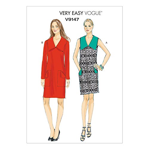 【中古】【未使用 未開封品】VOGUE PATTERNS V9147 女性ドレス A5 (6-8-10-12-14)