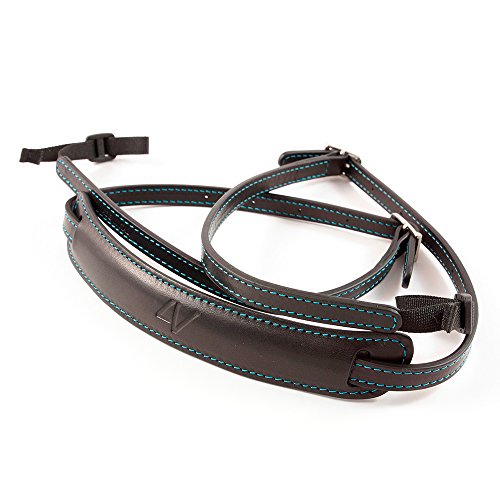 【中古】【未使用・未開封品】4V DESIGN LUSSO SLIM CAMERA STRAP 4Vデザイン ルッソ スリム カメラストラップ (ブラック/シアン)