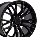 【中古】【未使用・未開封品】19x10 Wheel Fits Corvette - C7 Z06 Style Satin Black Rim, Hollande...