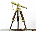 【中古】【未使用・未開封品】Shiny Brass Table Triopd Telescope Miniature Model - Marine Art Collection