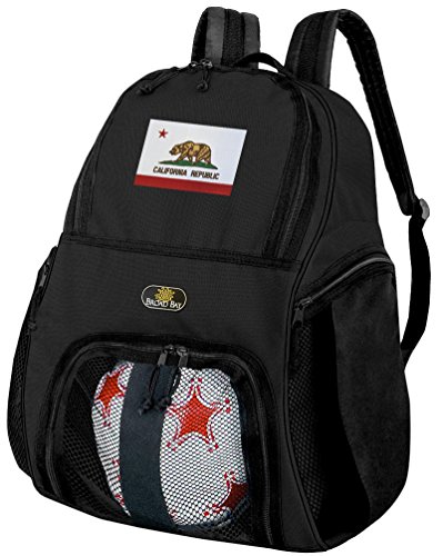 【中古】【未使用・未開封品】California SOCCERバックパックまたはCalifornia Flagバレーボールバッグ