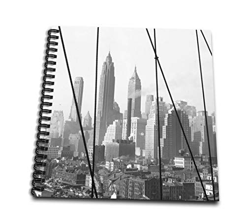 【中古】【未使用・未開封品】3dRose db_191715_2 ロワーマンハッタンスカイライン ブルックリンブリッジから 1947年 ニューヨーク メモリーブック 12 x 12インチ(3.0)