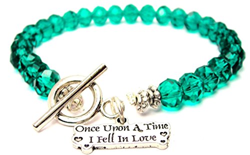 楽天AJIMURA-SHOP【中古】【未使用・未開封品】Once Upon a Time I Fell in LoveクリスタルToggle Bracelet Inエメラルドグリーン