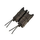 【中古】【未使用・未開封品】High Speed Gear のダブルピストル TACO MOLLE マガジンポーチ、米国製 ブラック