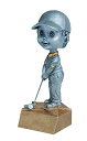 【中古】【未使用・未開封品】Decade Awards ゴルフボブルヘッドトロフィー メンズ ゴルフ賞の刻印 高さ6インチ 刻印プレート カスタマイズ可