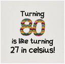 【中古】【未使用・未開封品】InspirationzStore???Turning 80?is Like Turning 27?in摂氏???ユーモラス80th Birthday Gift???グリーティングカード Individual Gr(2)