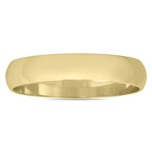 【中古】【未使用・未開封品】Szul レディース 10Kイエローゴールド3ミリメートルドーム型の結婚指輪 4